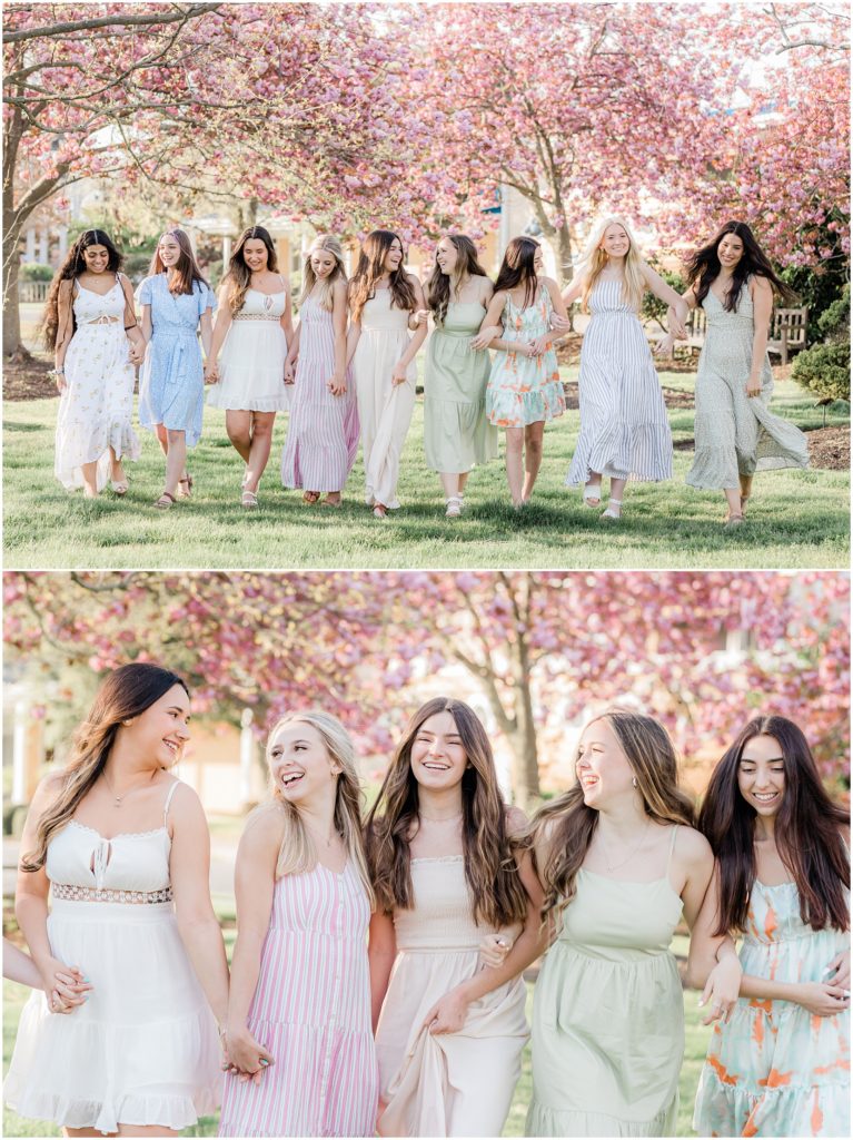 photoshoot with cherry blossoms in ocean city nj